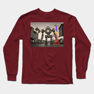 Robot at the Movies Long Sleeve T-Shirt